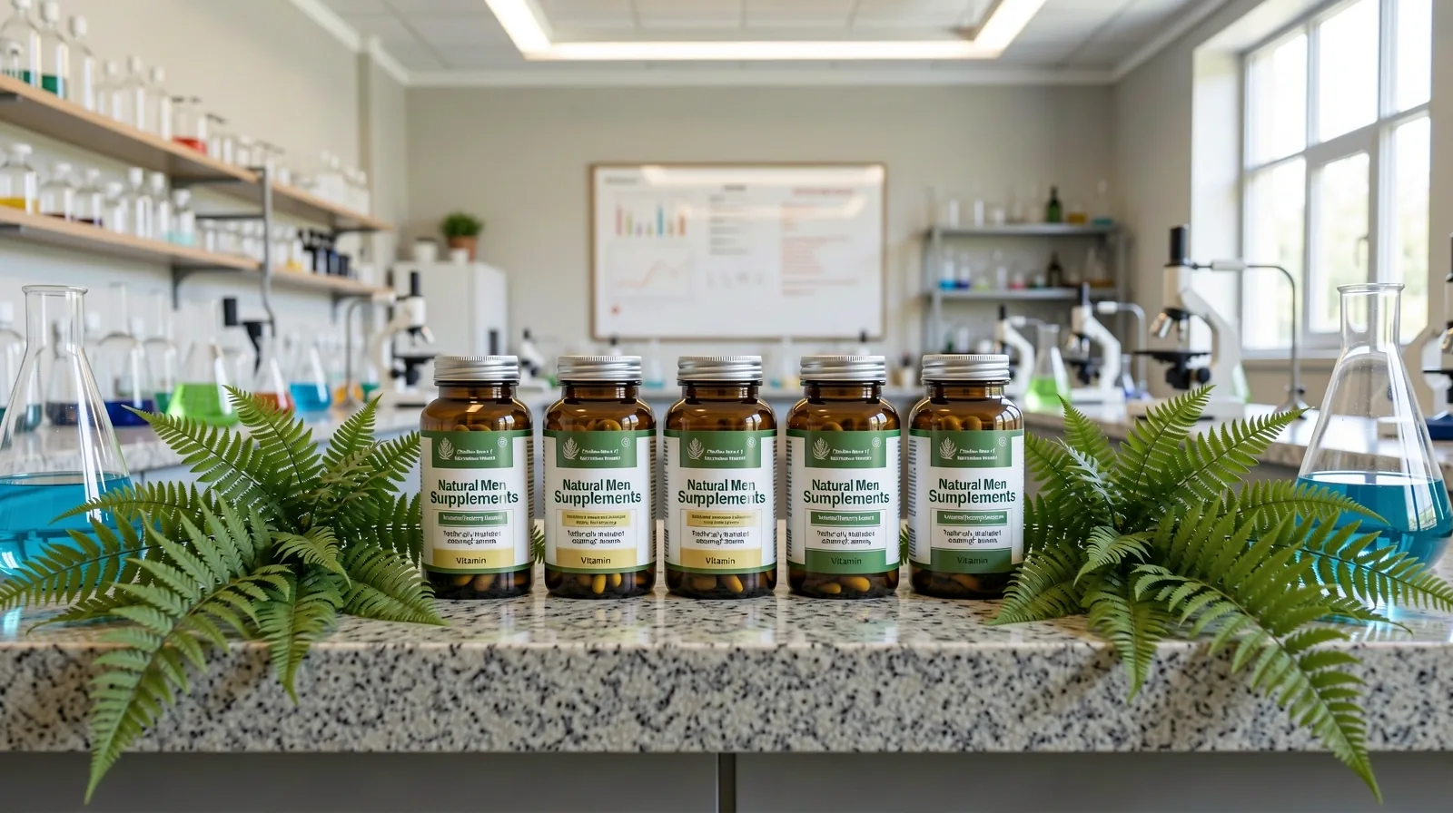 Botanical precision laboratory environment